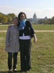 Jane Cawley shows me around her 'backyard' during a break from an eating disorder conference near Washington DC. One of us is a survivor, the other a carer; both of us are advocates. 
