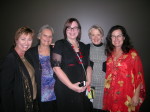 FEAST Board members at Australia’s first conference for carers and families for people with eating disorders, from left: Becky Henry (USA); Bridget Bonnin, Belinda Caldwell and June Alexander (Australia); and Nicki Wilson, (New Zealand).