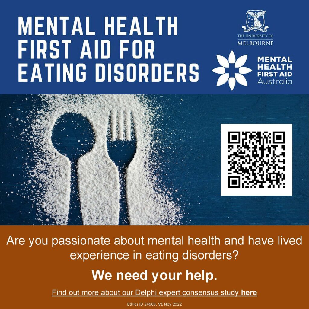 Voice of experience vital in major update of mental health first aid for eating disorders